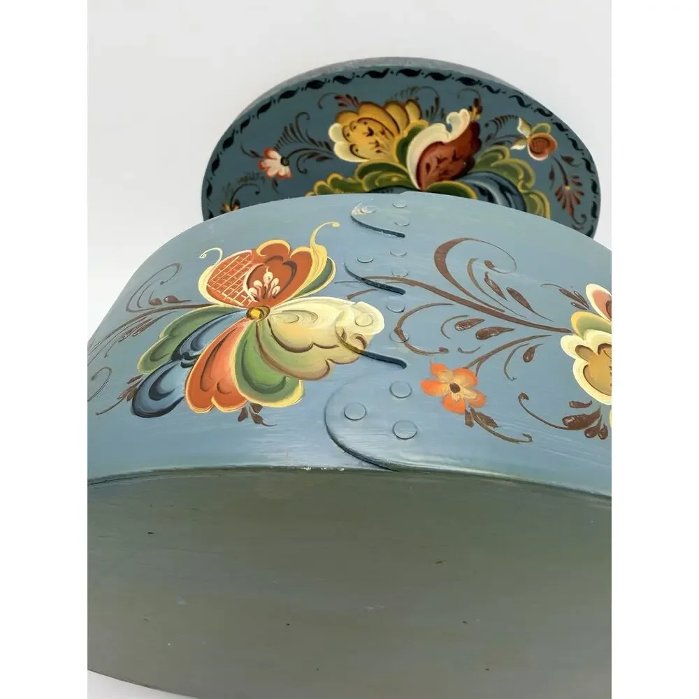 Authentic Scandinavian Bent Wood Box. Hand Made.